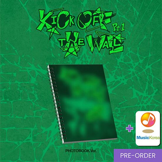 {PRE-ORDER} KickFlip - 5th Mini Album [KICK OFF THE WALL Pt.1] (Photobook Ver.) + MusicKorea fotokartīte